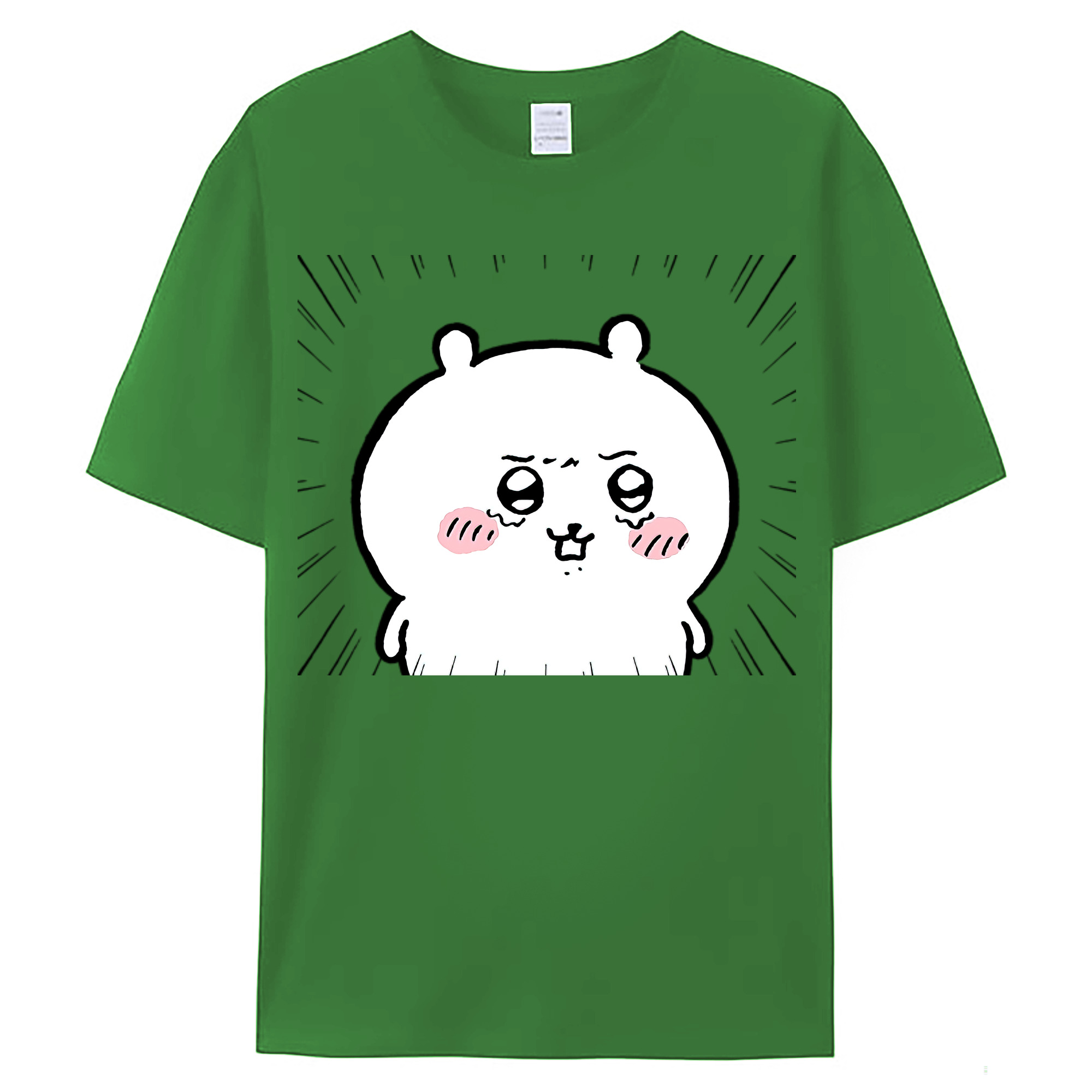 （画像用） ちいかわ ちいかわ Chii-kawa chiikawa レディースカジュアルプリントTシャツ（綿100％）